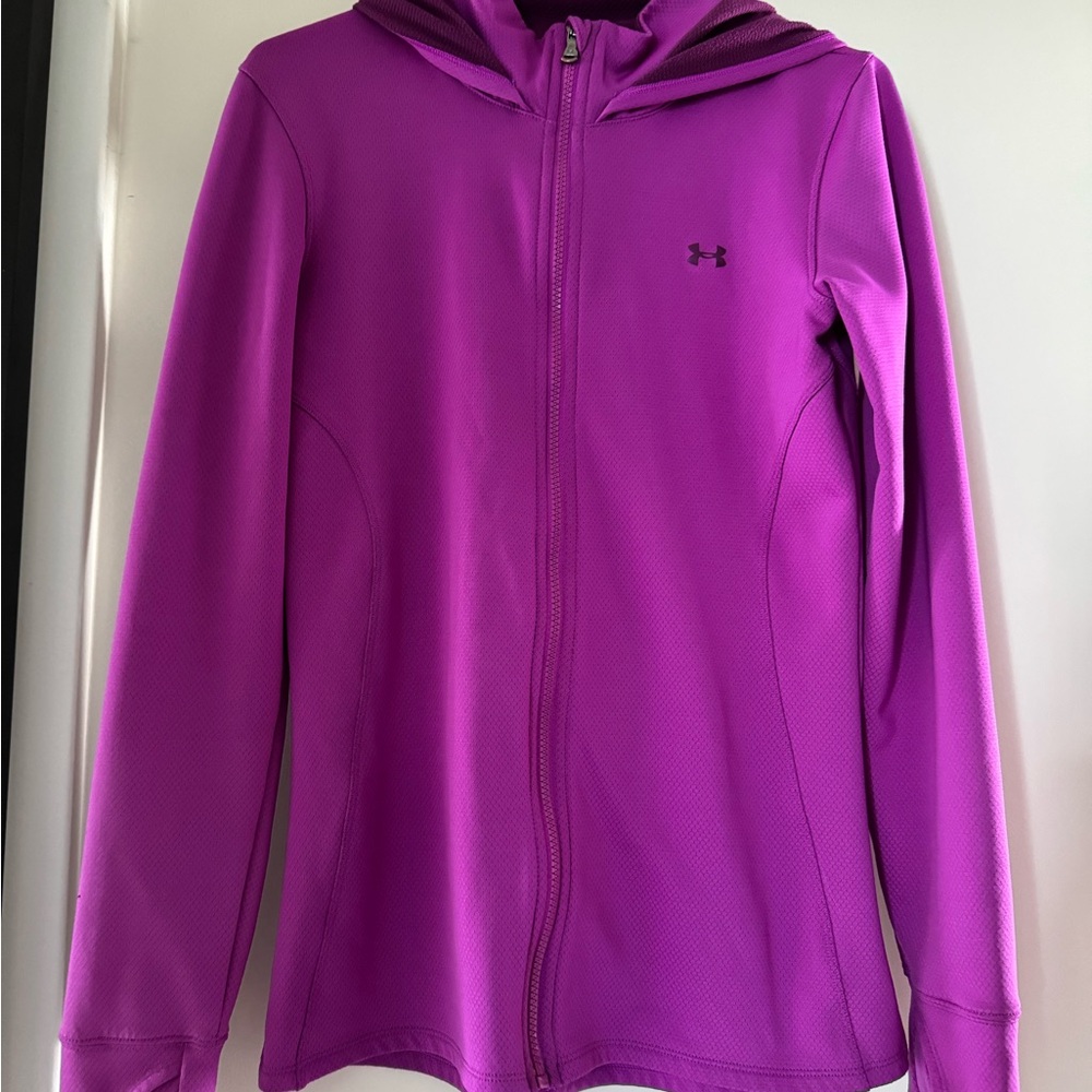 Under Armour Purple Athletic Jacket Full-Zip Performance
